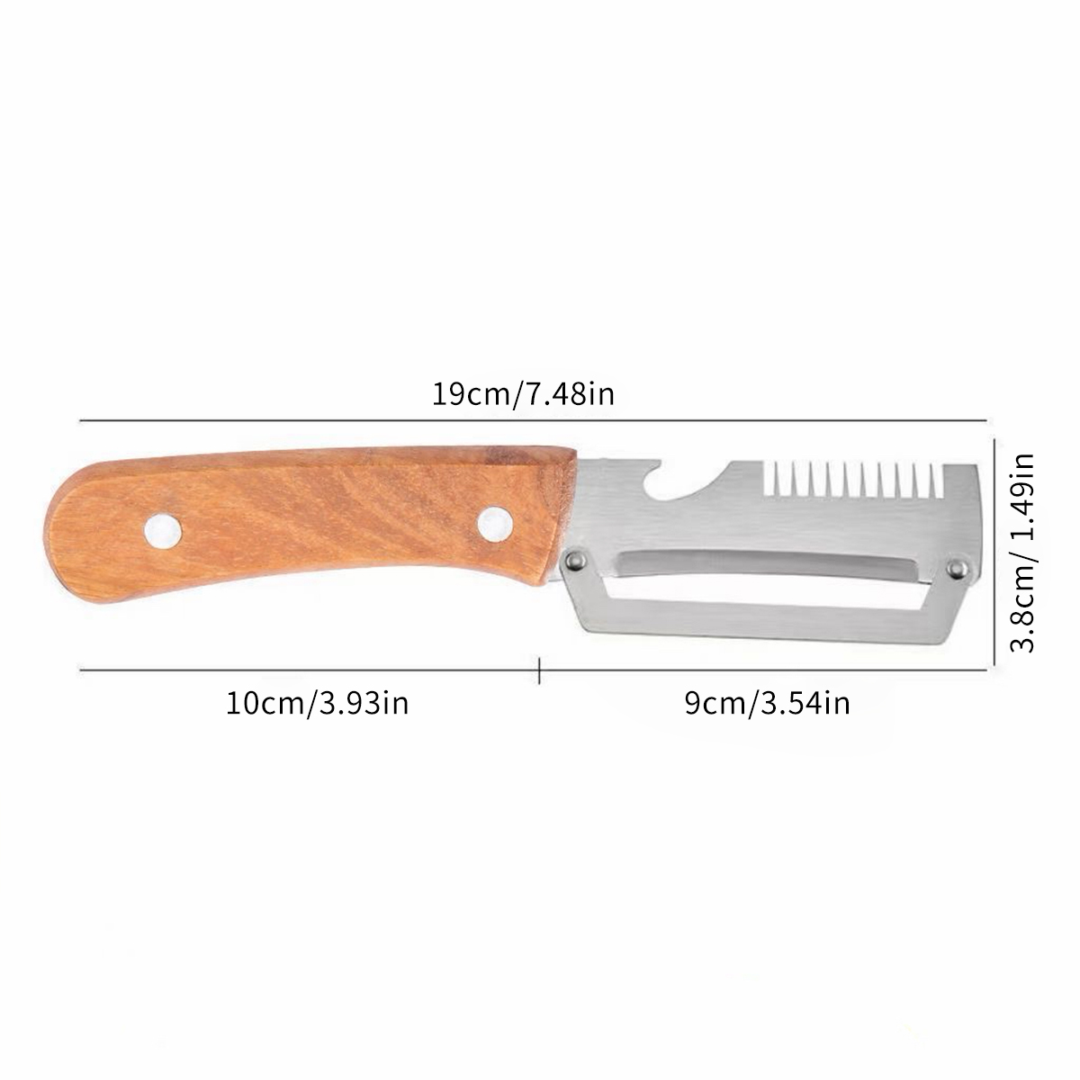 Stainless Steel Peeler With Wo - Oud Wood Chip ulasan dan harga