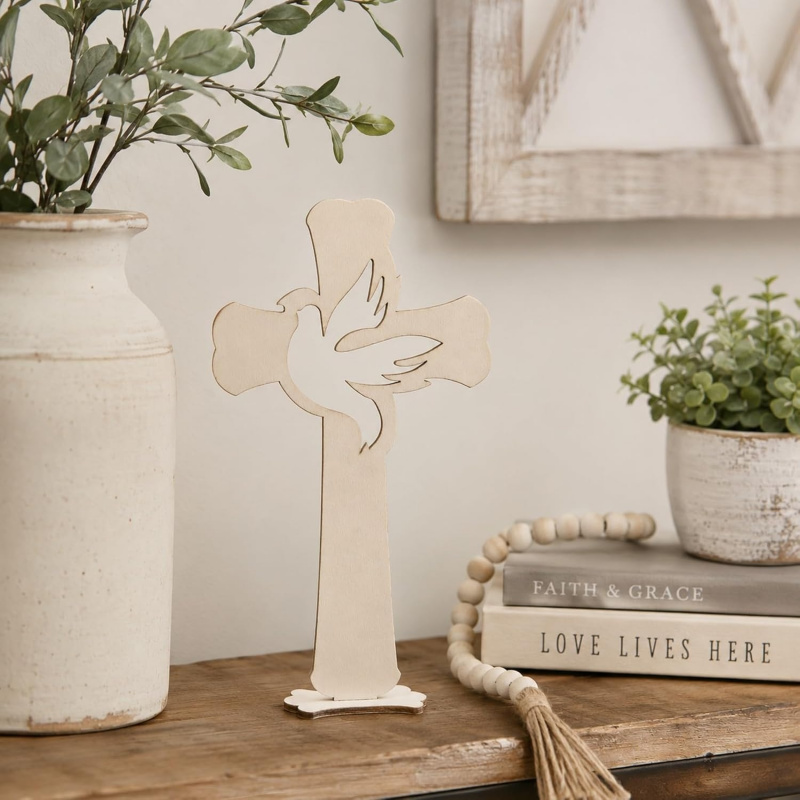Wooden Peace Dove Cross Slices - Oud Wood Chip ulasan dan harga