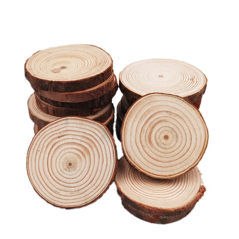 Unfinished Wood Slices Discs C - Oud Wood Chip ulasan dan harga