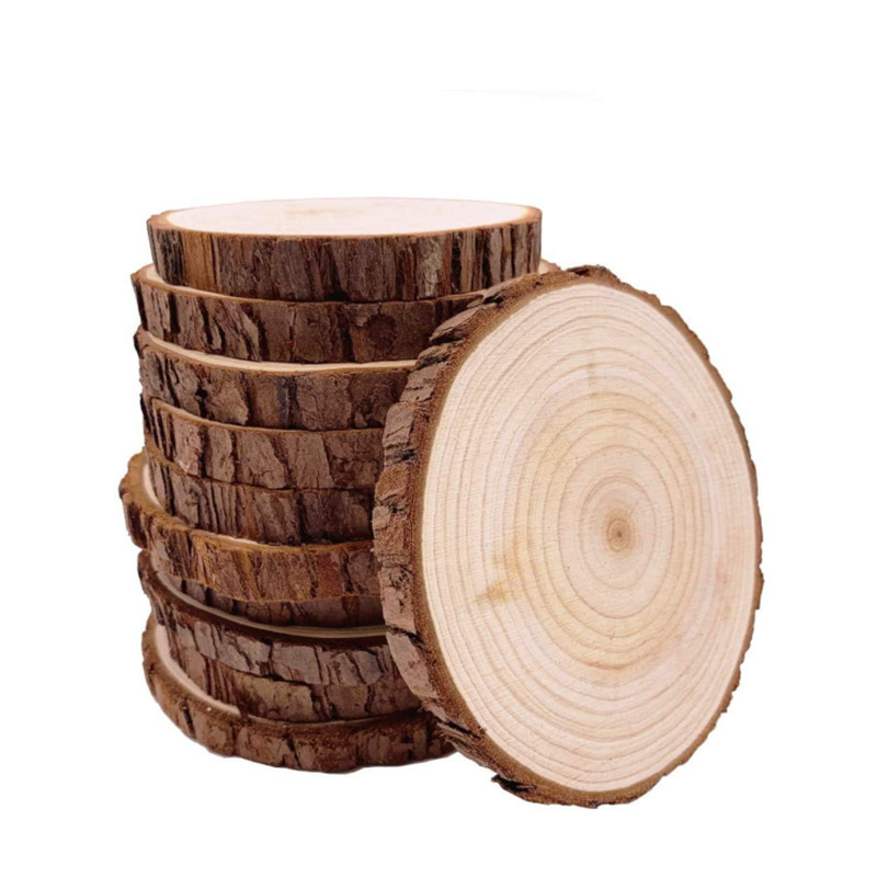 Unfinished Wood Slices Discs C - Oud Wood Chip ulasan dan harga