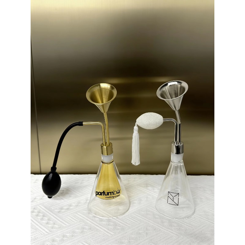 Golden‑Head Glass Smelling Bot - Perfume Fragrance Bar ulasan dan harga