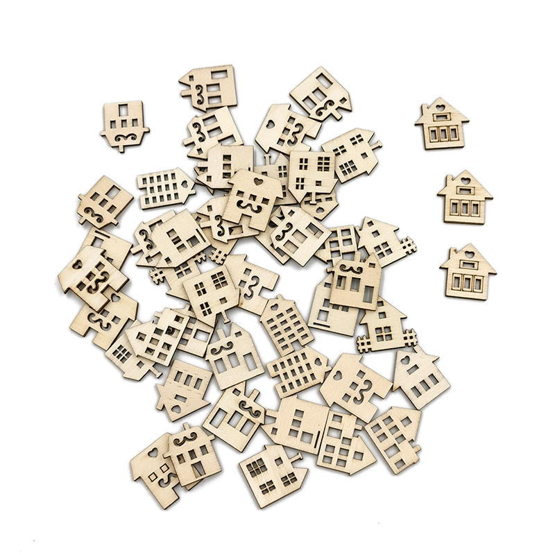 50pcs Unpainted Wood Slices fo - Oud Wood Chip ulasan dan harga