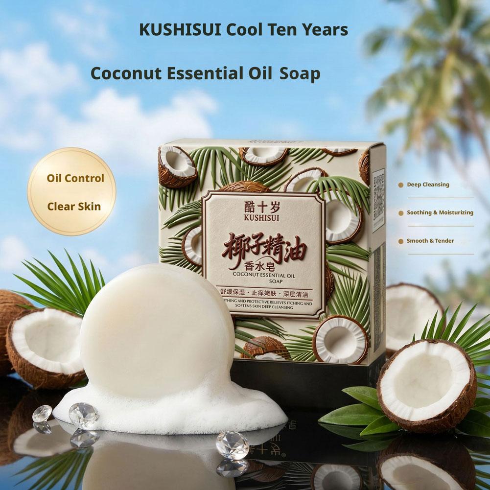 70g Coconut Essential Oil Perf - Perfume Fragrance Soap ulasan dan harga